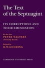 Cover: The Text of the Septuagint - Cambridge University Press