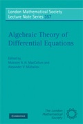 Cover: Algebraic Theory of Differential Equations - Cambridge University Press