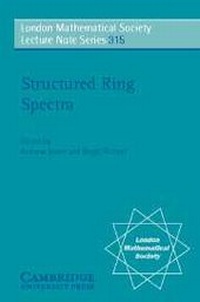 Abbildung von: Structured Ring Spectra - Cambridge University Press