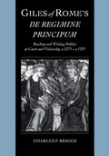 Cover: Giles of Rome's De regimine principum - Cambridge University Press