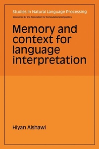 Abbildung von: Memory and Context for Language Interpretation - Cambridge University Press