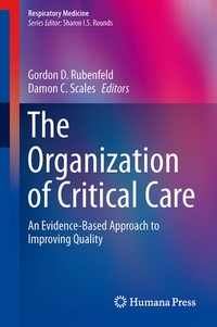 Abbildung von: The Organization of Critical Care - Humana Press Inc.