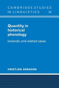 Abbildung von: Quantity in Historical Phonology - Cambridge University Press