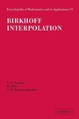 Cover: Birkhoff Interpolation - Cambridge University Press