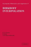Cover: Birkhoff Interpolation - Cambridge University Press