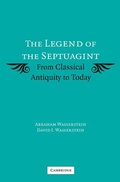 Cover: The Legend of the Septuagint - Cambridge University Press