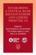 Cover: Establishing a Central Bank - Cambridge University Press