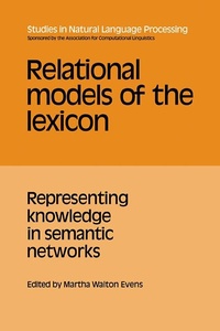 Abbildung von: Relational Models of the Lexicon - Cambridge University Press