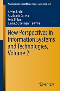 Enlarge image Cover: New Perspectives in Information Systems and Technologies, Volume 2 - Springer