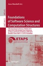 Cover: Foundations of Software Science and Computation Structures - Springer