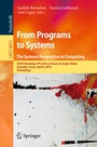 Cover: From Programs to Systems - The Systems Perspective in Computing - Springer