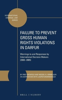 Enlarge image Cover: Failure to Prevent Gross Human Rights Violations in Darfur - Martinus Nijhoff