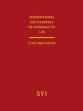 Cover: International Encyclopedia of Comparative Law, Volume XVI - Martinus Nijhoff