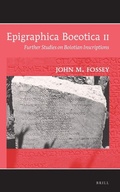 Cover: Epigraphica Boeotica II - Brill