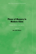 Cover: Places of Memory in Modern China - Brill
