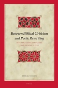 Cover: Between Biblical Criticism and Poetic Rewriting - Brill