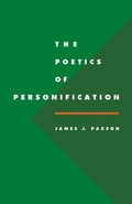 Cover: The Poetics of Personification - Cambridge University Press