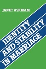 Cover: Identity and Stability in Marriage - Cambridge University Press