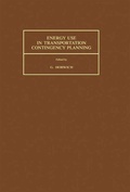 Cover: Energy Use in Transportation Contingency Planning - Elsevier
