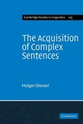 Cover: The Acquisition of Complex Sentences - Cambridge University Press
