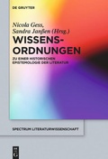 Cover: Wissens-Ordnungen - De Gruyter