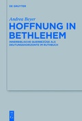 Cover: Hoffnung in Bethlehem - De Gruyter