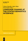 Cover: Language Change at the Syntax-Semantics Interface - De Gruyter Mouton