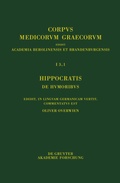 Cover: Hippocratis De humoribus - De Gruyter Akademie Forschung
