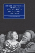 Cover: Sonnet Sequences and Social Distinction in Renaissance England - Cambridge University Press