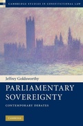 Cover: Parliamentary Sovereignty - Cambridge University Press