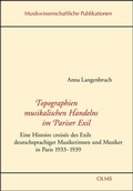 Cover: Topographien musikalischen Handelns im Pariser Exil - Georg Olms Verlag