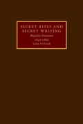 Cover: Secret Rites and Secret Writing - Cambridge University Press