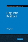 Cover: Linguistic Realities - Cambridge University Press