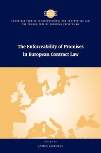 Abbildung von: The Enforceability of Promises in European Contract Law - Cambridge University Press