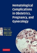 Cover: Hematological Complications in Obstetrics, Pregnancy, and Gynecology - Cambridge University Press
