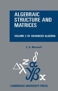 Cover: Algebraic Structure and Matrices Book 2 - Cambridge University Press