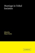 Cover: Marriage in Tribal Societies - Cambridge University Press