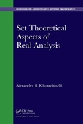Bild: Set Theoretical Aspects of Real Analysis - Chapman & Hall/CRC