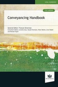 Enlarge image Cover: Conveyancing Handbook - The Law Society