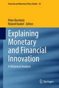 Cover: Explaining Monetary and Financial Innovation - Springer