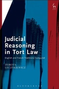 Cover: Judicial Reasoning in Tort Law - Hart Publishing