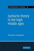 Cover: Syntactic Theory in the High Middle Ages - Cambridge University Press