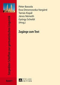 Abbildung von: Zugänge zum Text - Peter Lang Verlag