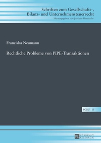 Enlarge image Cover: Rechtliche Probleme von PIPE-Transaktionen - Peter Lang Verlag