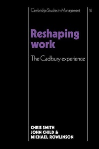 Enlarge image Cover: Reshaping Work - Cambridge University Press
