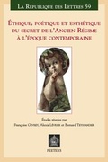 Cover: Ethique, poetique et esthetique du secret de l'Ancien Regime a l'epoque contemporaine - Peeters Publishers