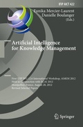 Cover: Artificial Intelligence for Knowledge Management - Springer