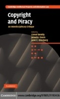 Cover: Copyright and Piracy - Cambridge University Press