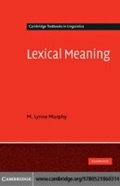 Cover: Lexical Meaning - Cambridge University Press