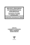 Cover: Recent Progress in Mathematical Psychology - Psychology Press Ltd